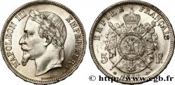 5 francs Napoléon III, tête laurée 1867 Paris F.331/10
