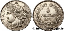 5 francs Cérès, sans légende 1871 Bordeaux F.332/8