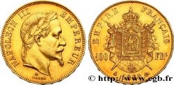 100 francs or Napoléon III, tête laurée 1868 Paris F.551/10