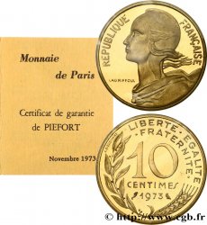 Piéfort Cu-Al-Ni de 10 centimes Marianne 1973 Paris F.144/13P