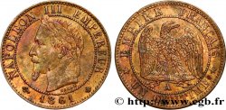 Un centime Napoléon III, tête laurée 1861 Paris F.103/1