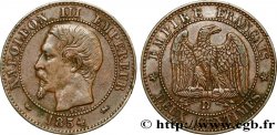Deux centimes Napoléon III, tête nue 1854 Lyon F.107/13