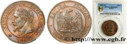 Dix centimes Napoléon III, tête laurée 1863 Paris F.134/10 MS64 PCGS