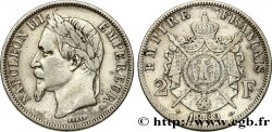 2 francs Napoléon III, tête laurée 1869 Strasbourg F.263/11