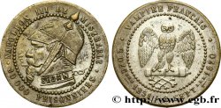 Monnaie satirique Br 25, module de Cinq centimes 1870  Coll.44 