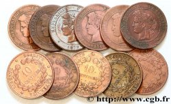Lot de 11 pièces de 10 centimes Cérès n.d. s.l. F.135/2
