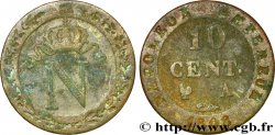 10 cent. à l N couronnée, Frappe Médaille 1808 Paris F.130/2