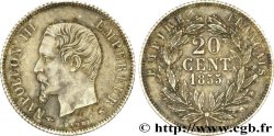 20 centimes Napoléon III, tête nue 1855 Paris F.148/3