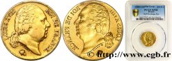 20 francs or Louis XVIII, tête nue, Incuse n.d. s.l. F.519/-