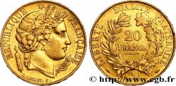 20 francs or Cérès, oreille basse 1850 Paris F.529/3