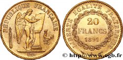 20 francs or Génie, IIIe République 1891 Paris F.533/15