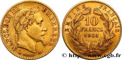 10 francs or Napoléon III, tête laurée, type définitif à grand 10 1863 Paris F.507A/3