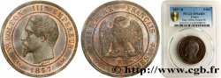 Piéfort de dix centimes en bronze au double de poids 1857 Rouen Maz.1698 a