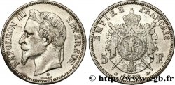 5 francs Napoléon III, tête laurée 1862 Paris F.331/4