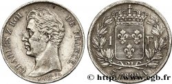1 franc Charles X, matrice du revers à quatre feuilles 1829 Paris F.207A/10
