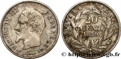 20 centimes Napoléon III, tête nue 1859 Paris F.148/12