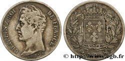 1 franc Charles X, matrice du revers à cinq feuilles 1828 Bordeaux F.207/43