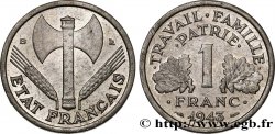1 franc Francisque, légère 1943 Beaumont-Le-Roger F.223/4