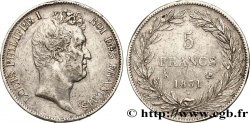 5 francs type Tiolier avec le I, tranche en creux 1831 Bordeaux F.315/20