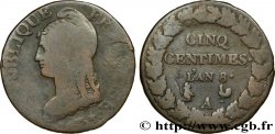 Cinq centimes Dupré, grand module 1800 Paris F.115/56