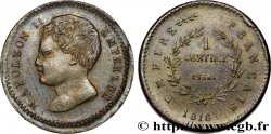 Essai-piéfort en bronze de 1 centime en bronze 1816  VG.2415 P AU58