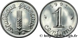 1 centime Épi, BU (Brillant Universel), frappe médaille 1991 Pessac F.106/49 MS