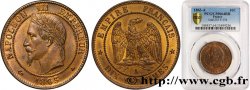 Dix centimes Napoléon III, tête laurée 1863 Paris F.134/10