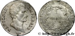 1 franc Napoléon Empereur, Calendrier révolutionnaire 1805 Paris F.201/14