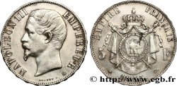 5 francs Napoléon III, tête nue 1855 Strasbourg F.330/4
