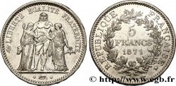 5 francs Hercule, dite “Camélinat” 1871 Paris F.334/4 XF48