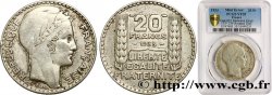 20 francs Turin, rameaux longs, frappe quasi MÉDAILLE 1933  F.400/5 var.