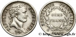 Demi-franc Napoléon Ier tête laurée, République française 1808 La Rochelle F.177/7 TTB