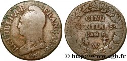 Cinq centimes Dupré, grand module 1797 Lille F.115/31