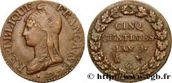 Cinq centimes Dupré, grand module 1801 Genève F.115/158 AU50