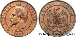 Dix centimes Napoléon III, tête nue 1855 Marseille F.133/31 AU53