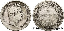 5 francs type Tiolier avec le I, tranche en creux 1831 Marseille F.315/23