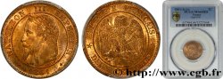 Deux centimes Napoléon III, tête laurée, buste définitif 1861 Paris F.108A/1