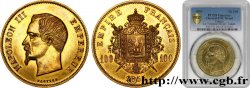 100 francs Napoléon III, tête nue, FACTICE pour le Film “Le Tricheur” 1855   MS PCGS