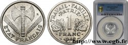 1 franc Francisque, lourde, premiers exemplaires avec les croix 1942 Paris F.222/3 var. MS65 PCGS