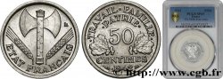 50 centimes Francisque, lourde, premiers exemplaires avec les CROIX 1942 Paris F.195/2 MS65 PCGS