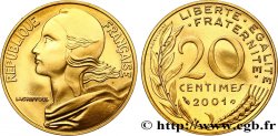 20 centimes Marianne, BE (Belle Épreuve) 2001 Pessac F.156/46 var.