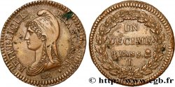 Un décime Dupré, grand module 1797 Limoges F.129/15 AU PCGS