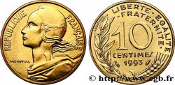 10 centimes Marianne, BU (Brillant Universel), frappe médaille 1993 Pessac F.144/36
