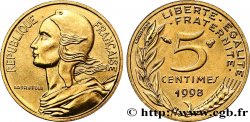 5 centimes Marianne, BU (Brillant Universel) 1998 Pessac F.125/41
