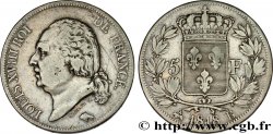 5 francs Louis XVIII, tête nue 1818 Rouen F.309/29
