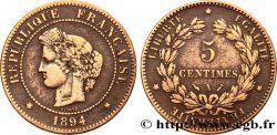 5 centimes Cérès 1894 Paris F.118/36