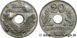 20 centimes État français, lourde 1942 F.153/4