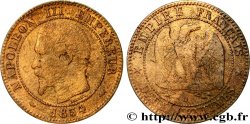 Deux centimes Napoléon III, tête nue 1854 Lyon F.107/15