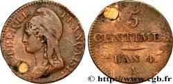 5 centimes Dupré, petit module 1796 Paris F.113/1
