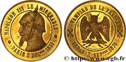 Médaille satirique “Au Hibou”, module de 10 centimes 1870  Schw.F2b p.366 MS62